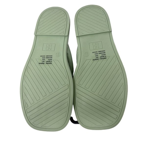 Mint Green Flip Flops women's sandals Puffy Thong shoes No Boundaries - Picture 4 of 7